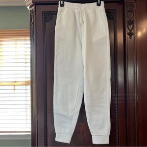 SHEIN White Elastic Waistband Joggers